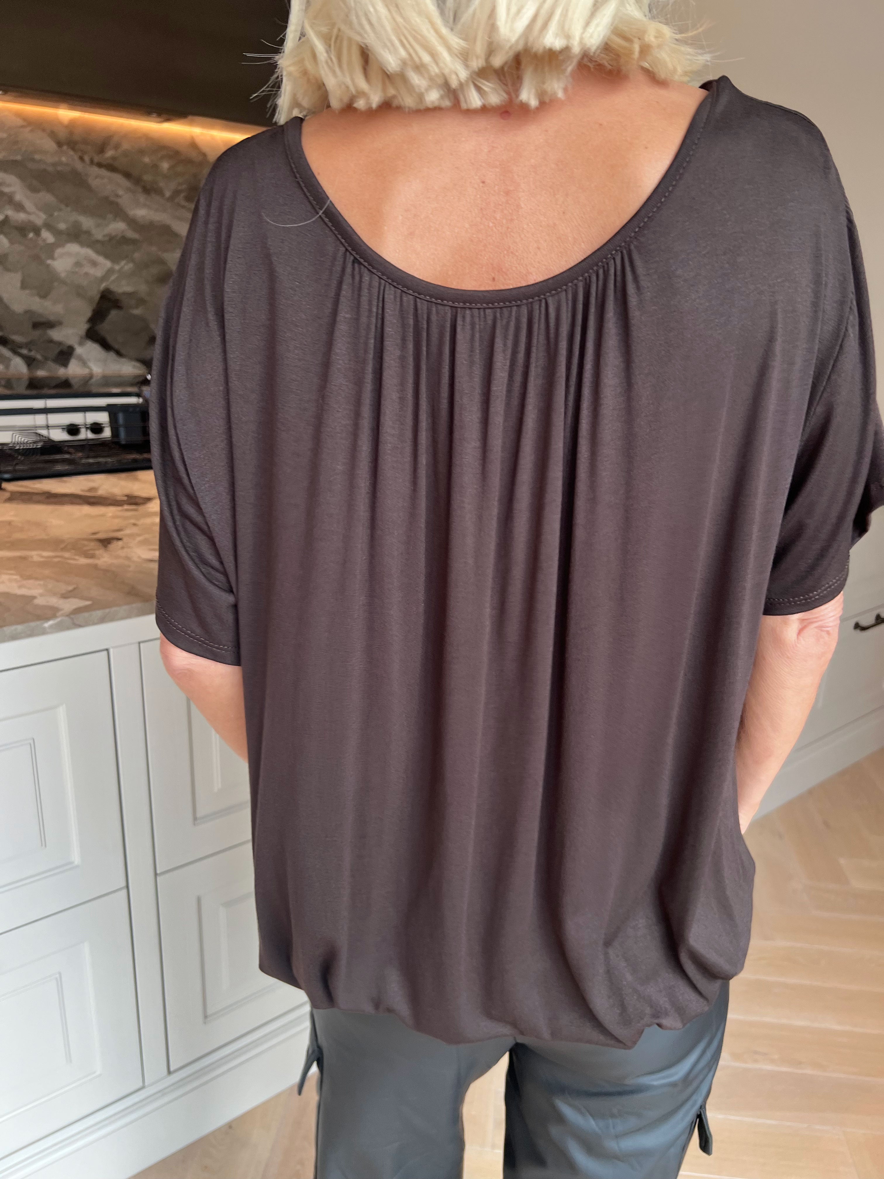 Miracle t-shirt - Bas t-shirt med resår i nederkanten
